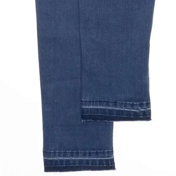 KanCan Jeans Juniors 9/28 Skinny Distressed Released Hem Blue Stretch 28 x 27 - Picture 6 of 10